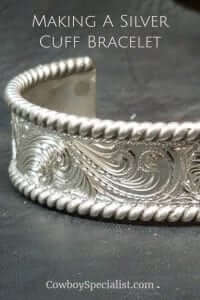 Making A Silver Cuff Bracelet by Hand Engraving