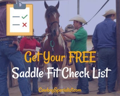 Get Your Free Saddle Fit Check List