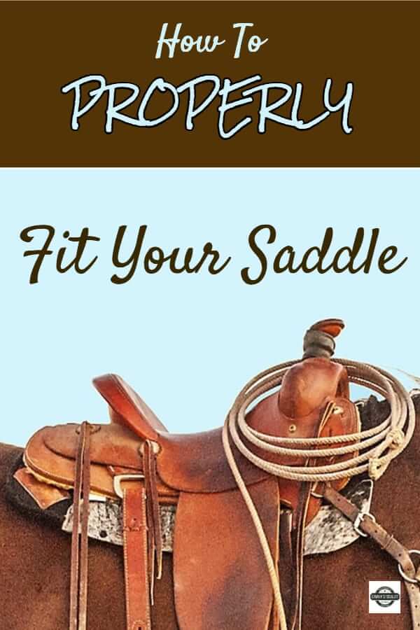 How to fit your saddle to your horses back