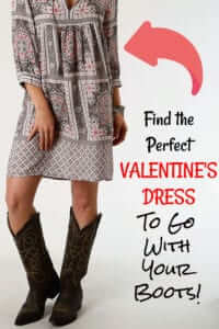 Valentine dress with Boots