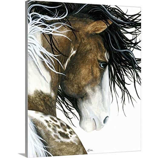 Winter Horse Wrapped Canvas