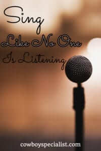 microphone pic and quote "sing like no one is listening"
